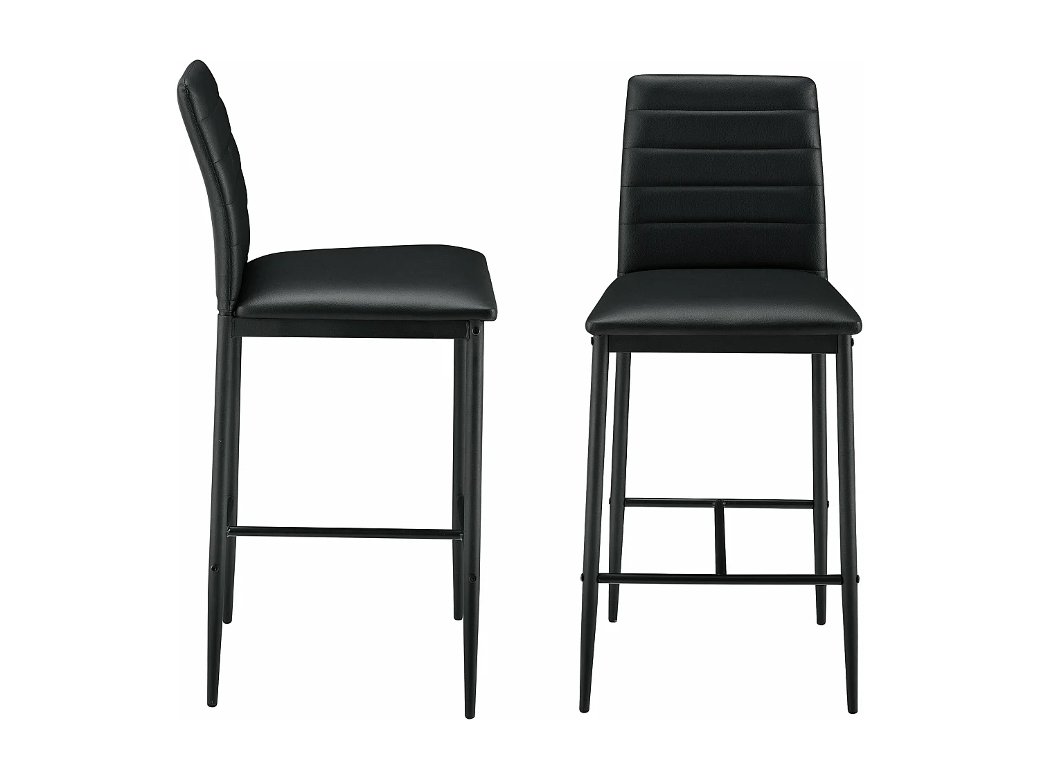 Lot de 2 tabourets noire 43 x 47 x 96 cm 03_0005787