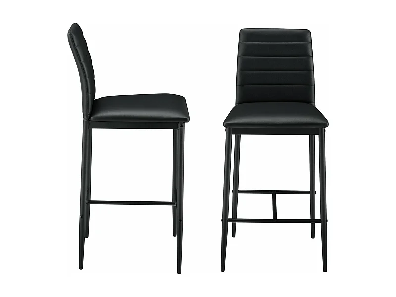 Lot de 2 tabourets noire 43 x 47 x 96 cm 03_0005787