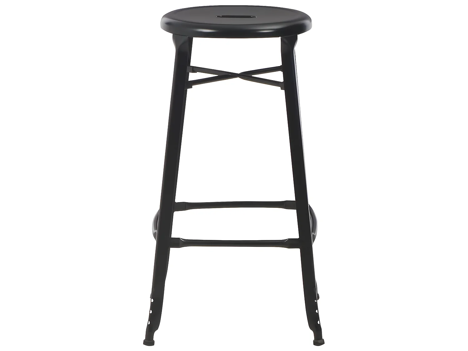 Lot de deux tabourets noire 42 x 42 x 71 cm 1202089