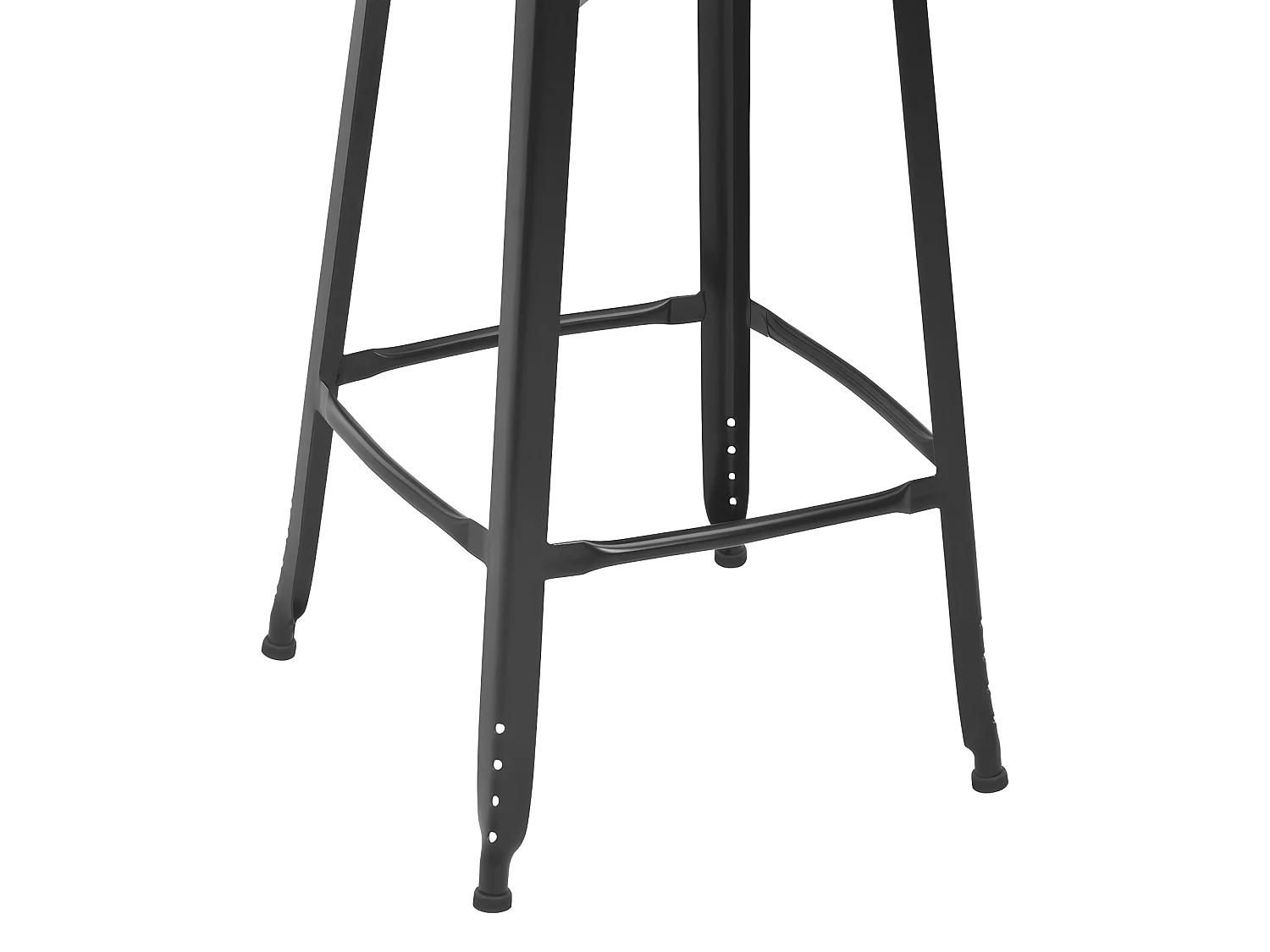 Lot de deux tabourets noire 42 x 42 x 71 cm 1202089