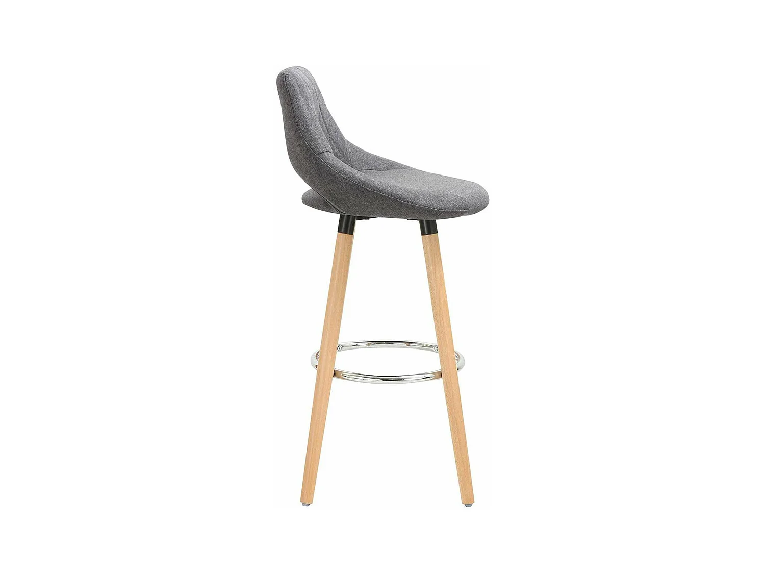 Tabouret de bar en grise 43 x 40 x 96 cm 19_0000553