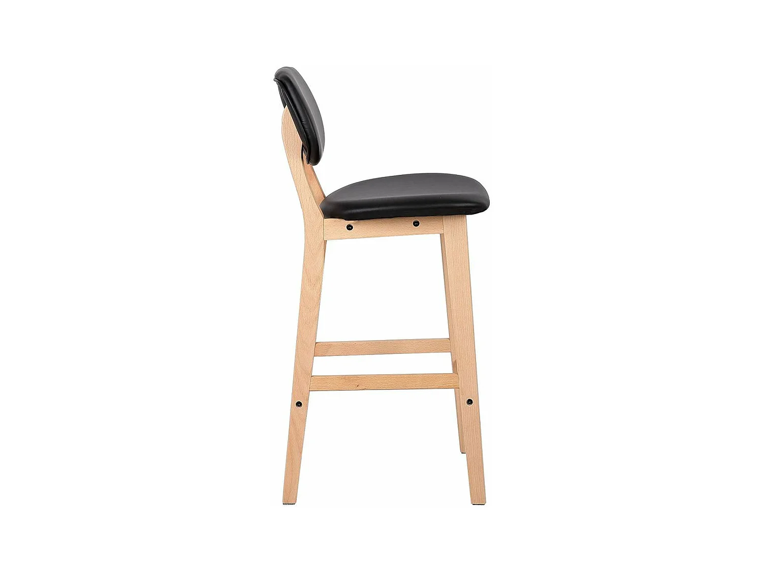 Tabourets de bar en bois marron 43 x 37.5 x 91.5 cm 19_0000449