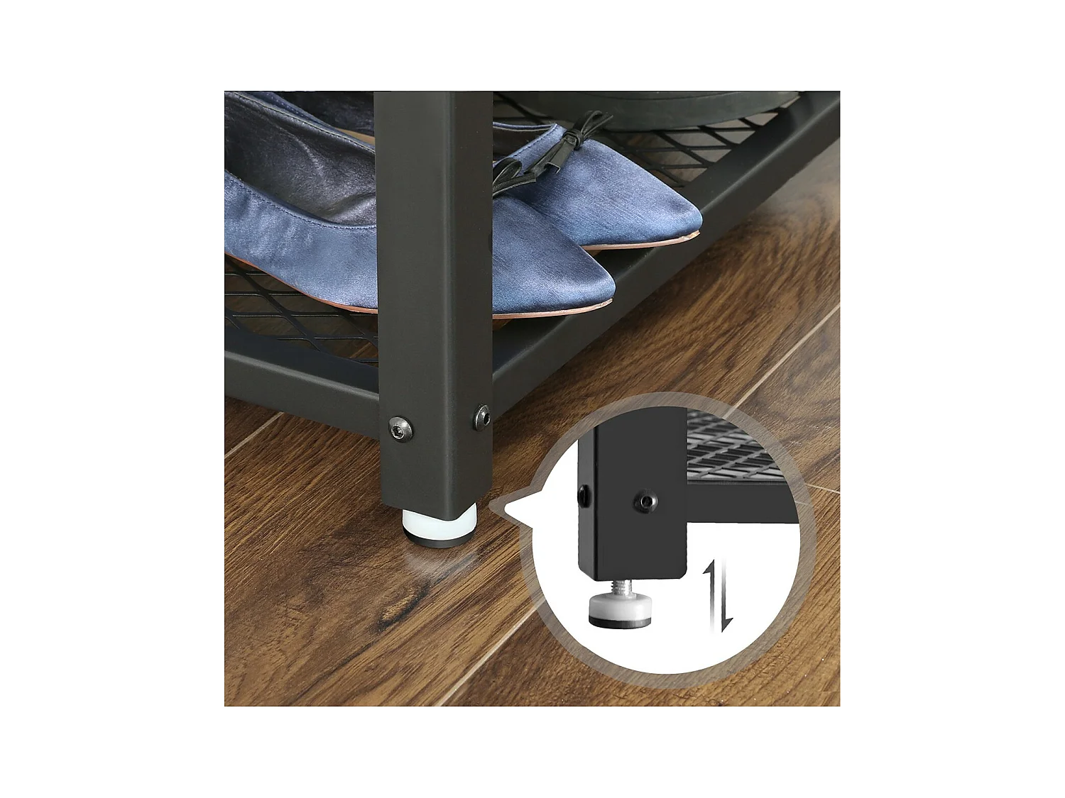 Banc à chaussures à 2 niveaux - L73 cm