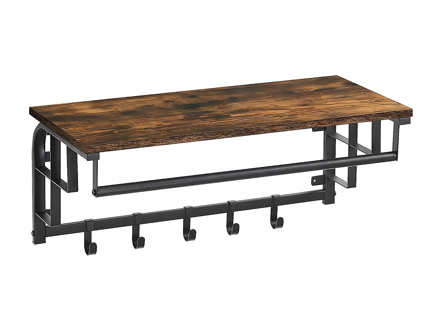 Appendiabiti A Parete Con 5 Ganci A Forma Di Cane E Zampa - Nero, Per Cappelli, Chiavi, Cappotti