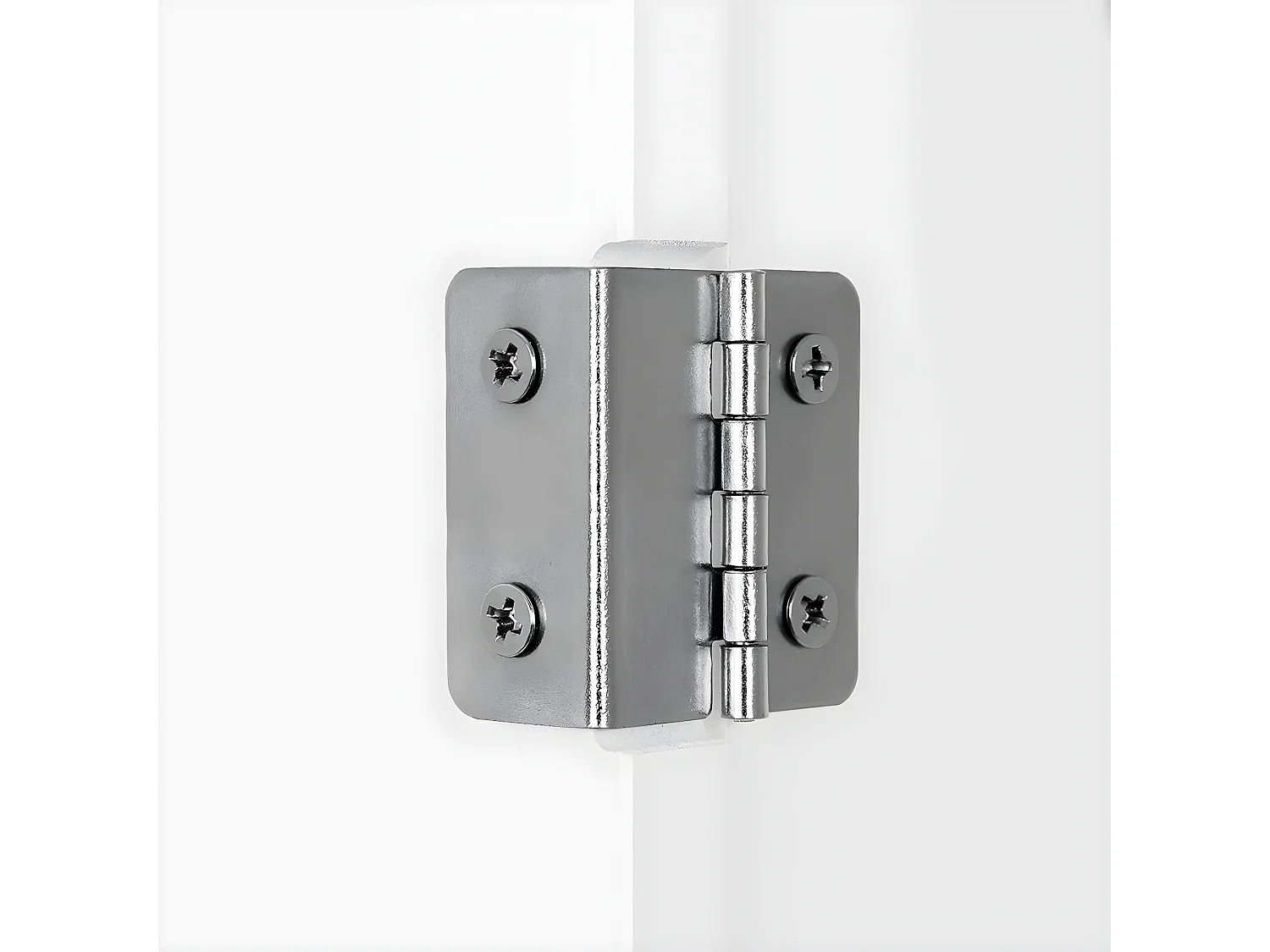 Mobile da bagno bianco 2 ante e 1 nicchia - L60 x H80cm