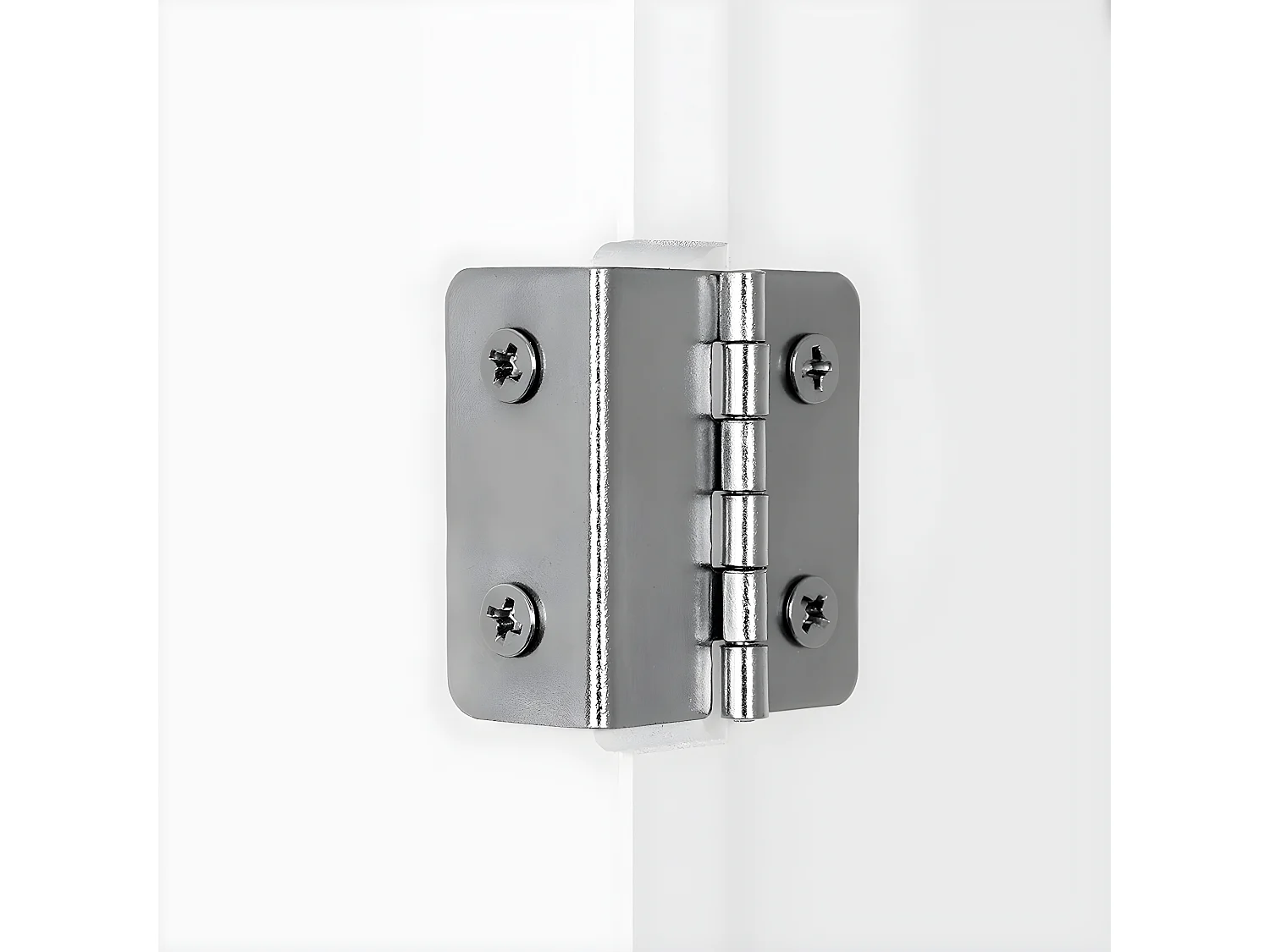 Mobile da bagno bianco 2 ante e 1 nicchia - L60 x H80cm