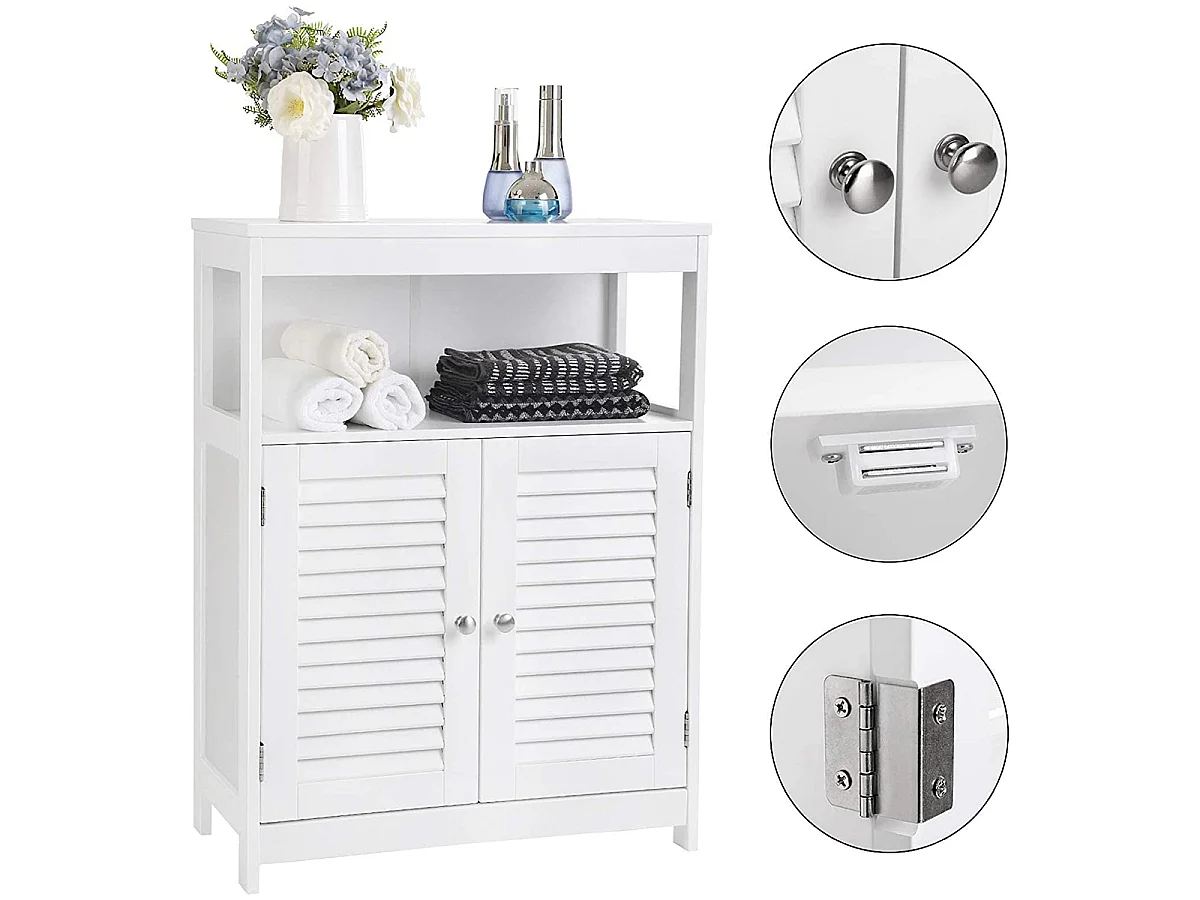 Badezimmerschrank mit offenem Fach