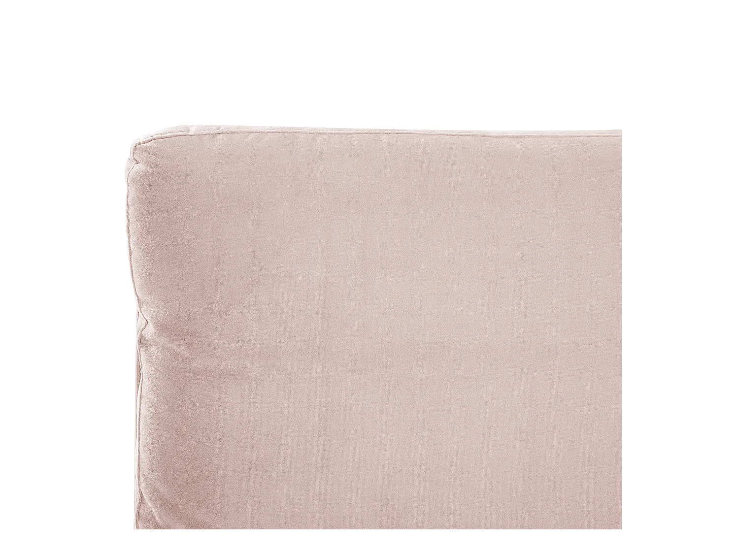 Elegantes Polsterbett in Rosa Samtstoff mit Lattenrost 180 x 200 cm Melle