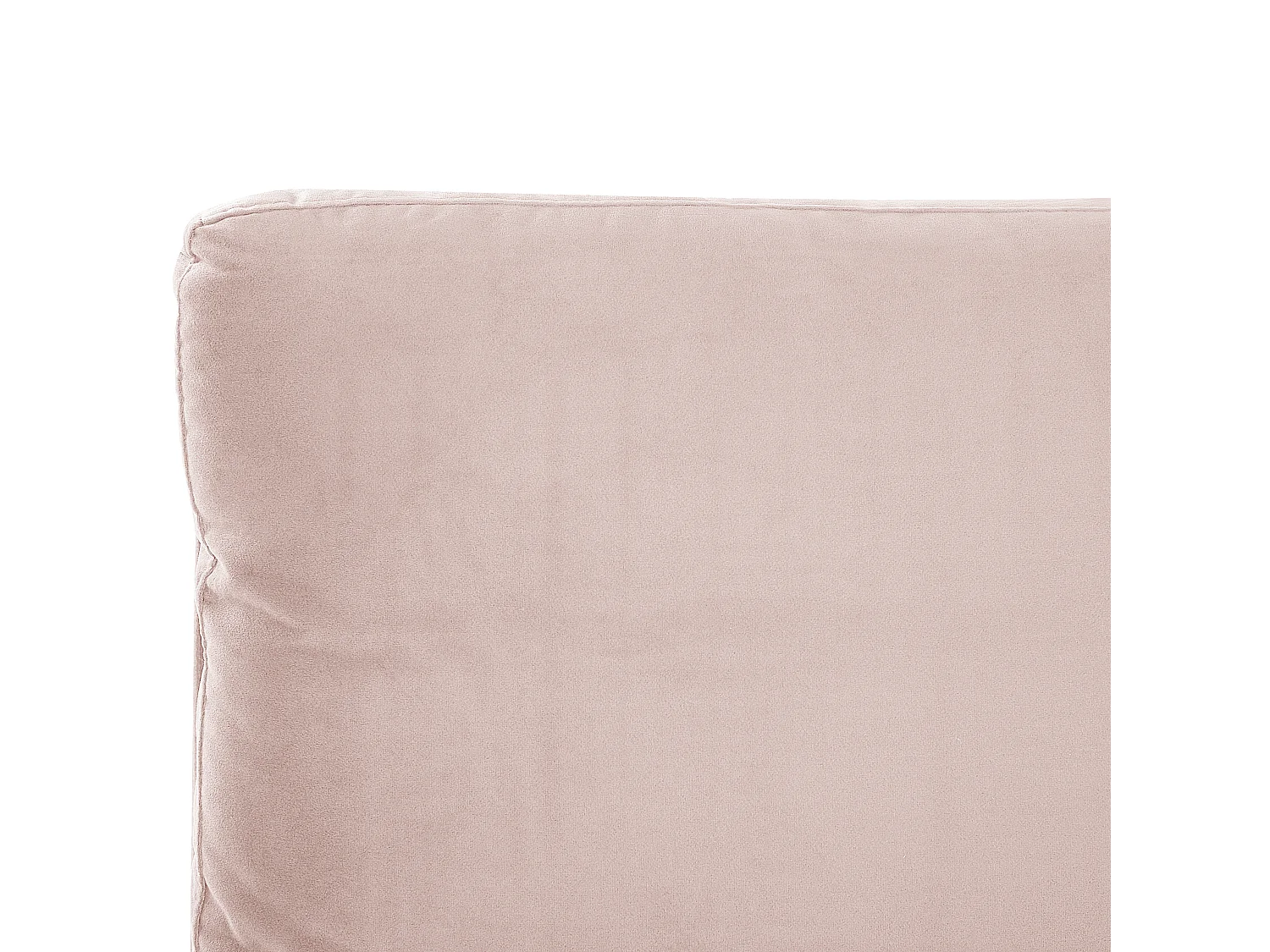 Cama Veludo MELLE 180 x 200 cm Rosa pastel