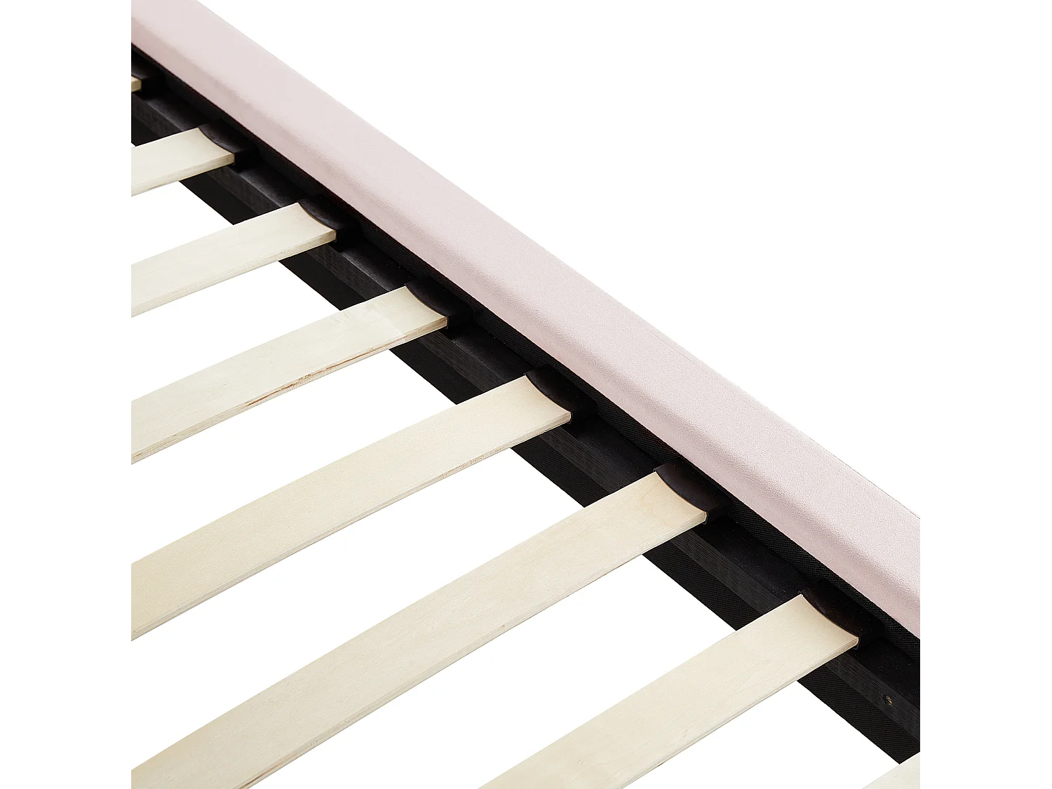 Cama Terciopelo MELLE 180 x 200 cm Rosa pastel