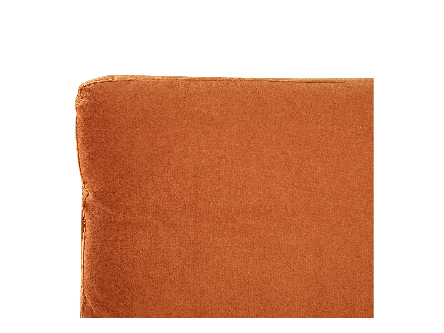 Lit avec sommier Velours MELLE 160 x 200 cm Orange