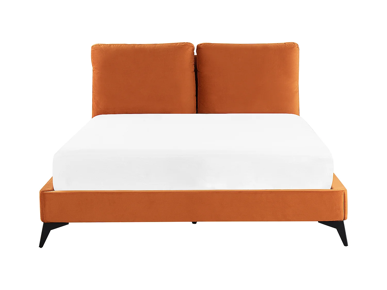 Letto Velluto MELLE 140 x 200 cm Arancione