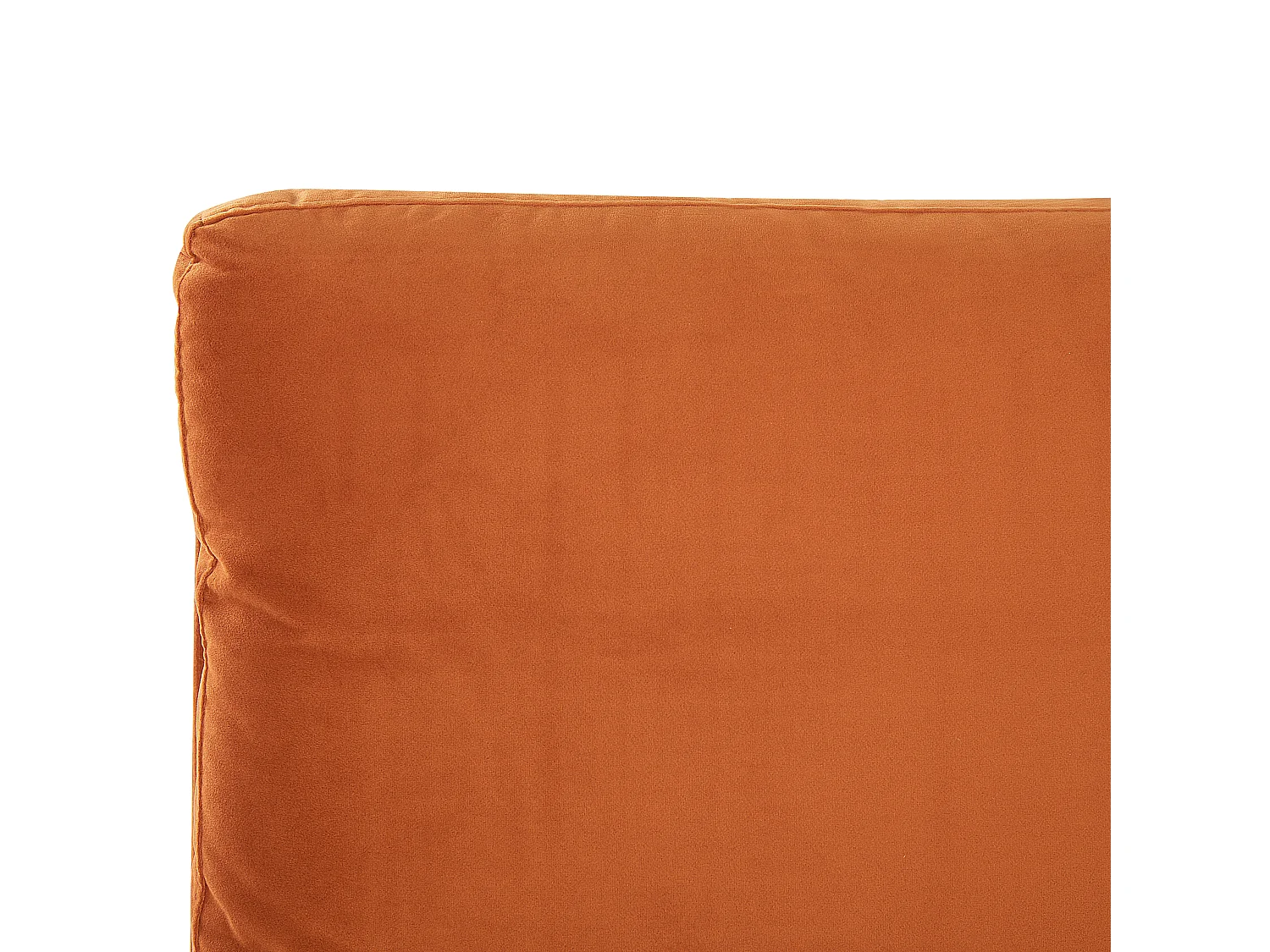 Lit avec sommier Velours MELLE 140 x 200 cm Orange