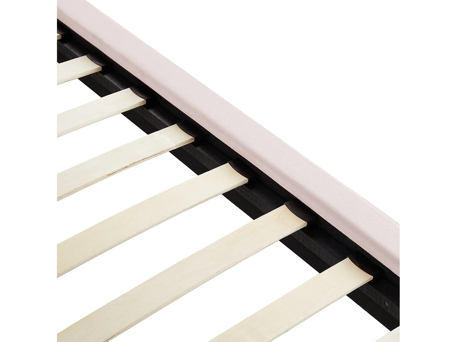 Bed Fluweel MELLE 140 x 200 cm Pastelroze