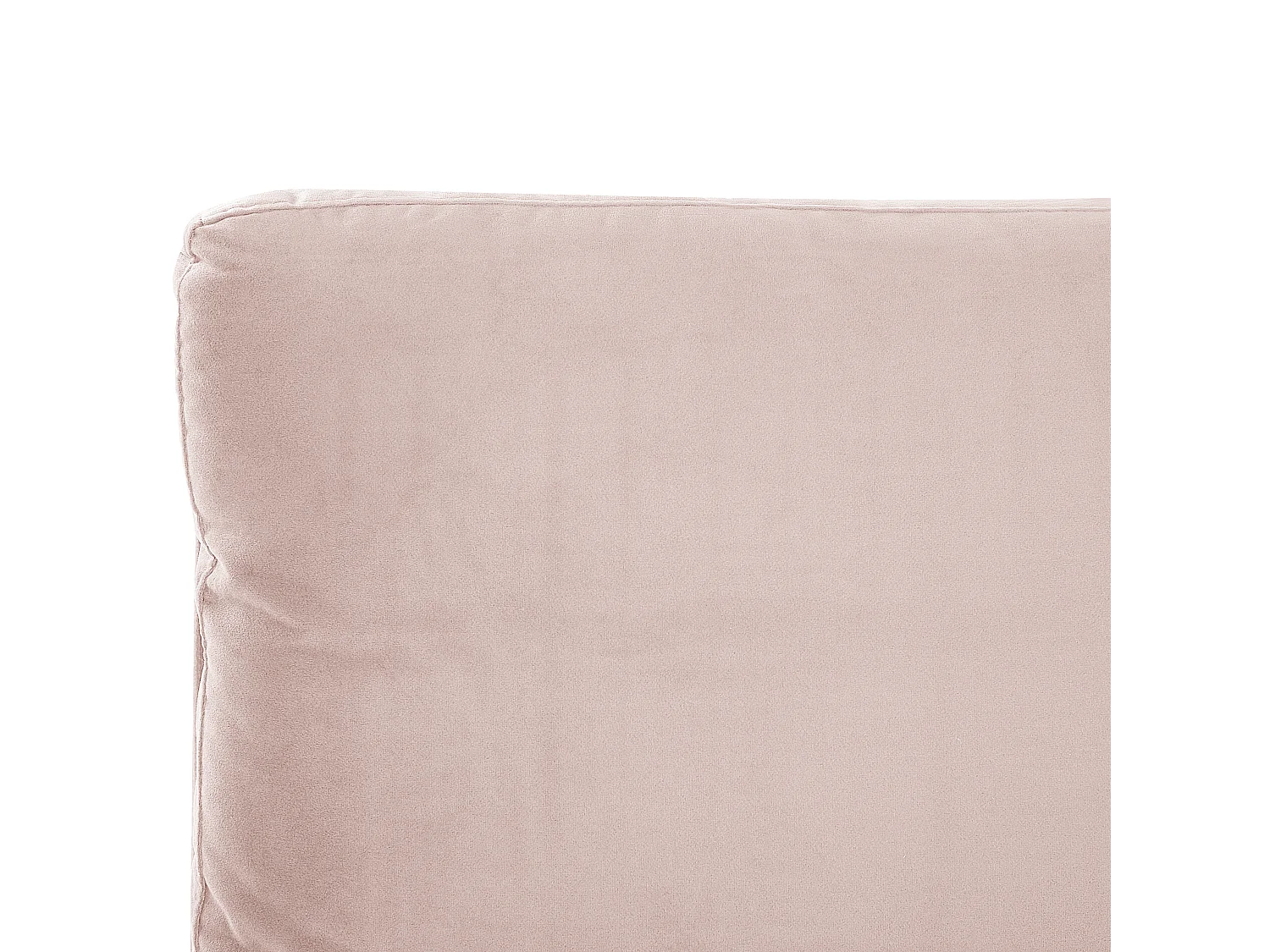 Bed Fluweel MELLE 140 x 200 cm Pastelroze