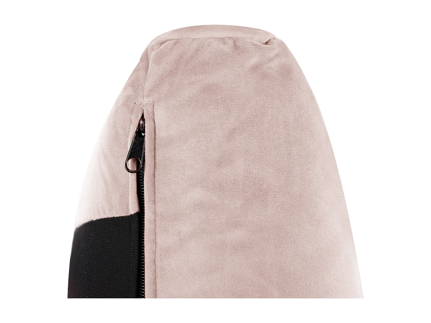 Elegantes Polsterbett in Rosa Samtstoff mit Lattenrost 140 x 200 cm Melle