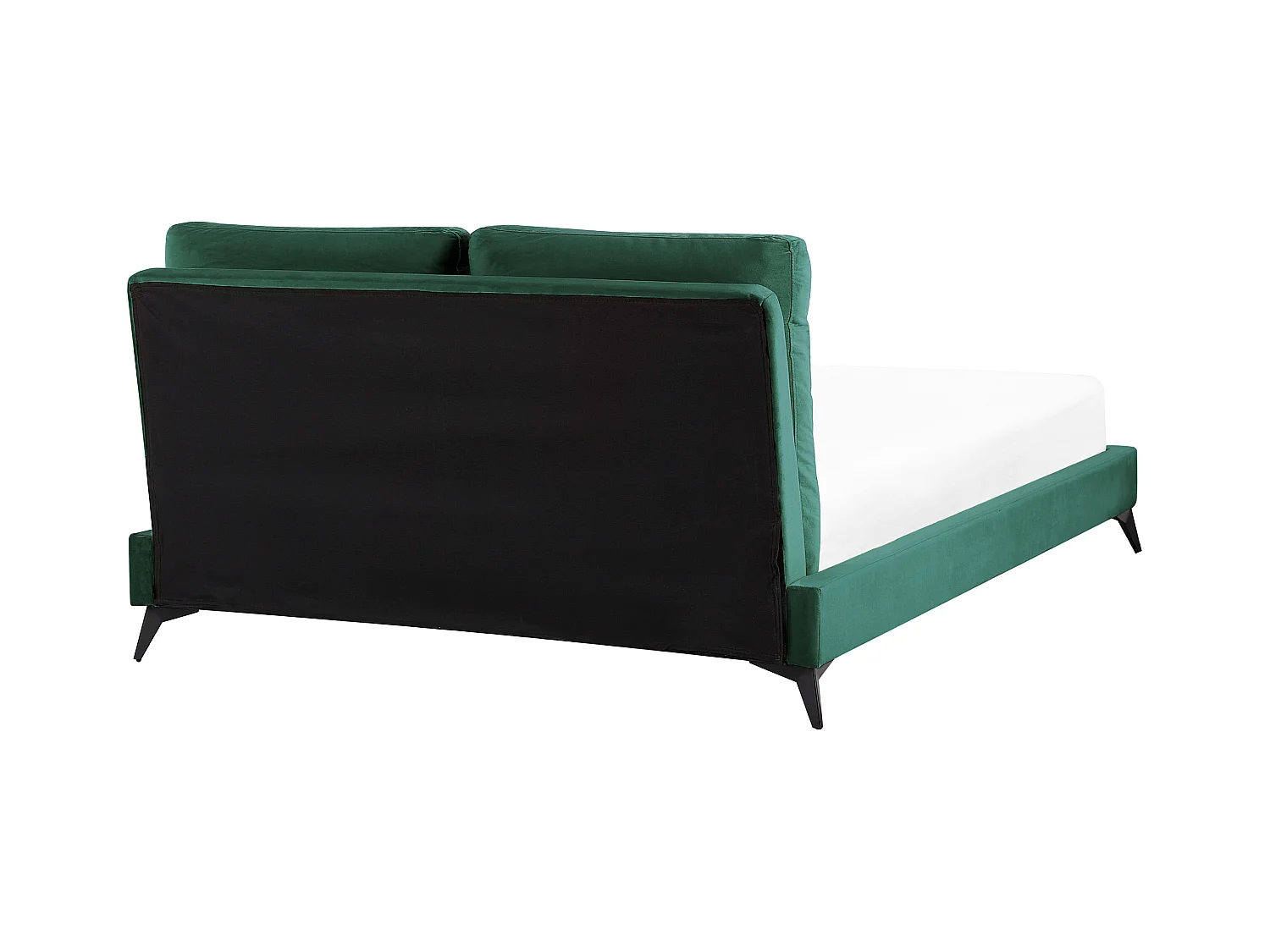 Bed Fluweel MELLE 140 x 200 cm Smaragdgroen