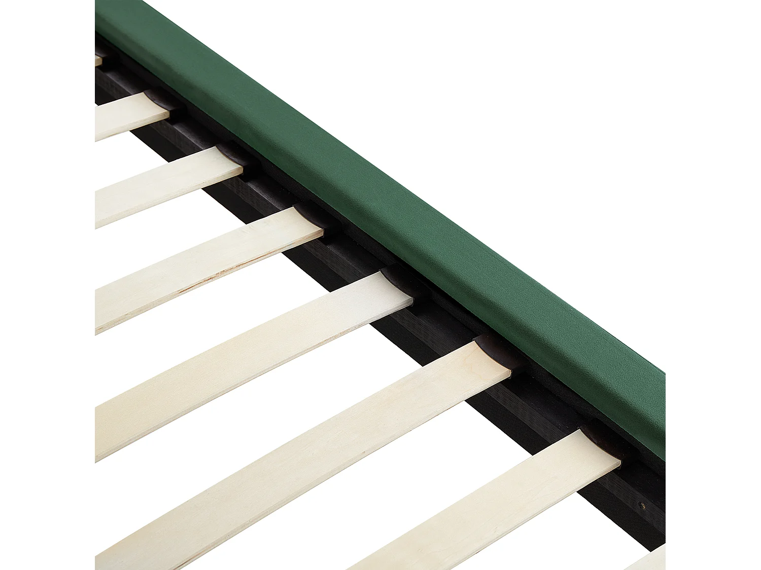 Lit avec sommier Velours MELLE 140 x 200 cm Vert émeraude