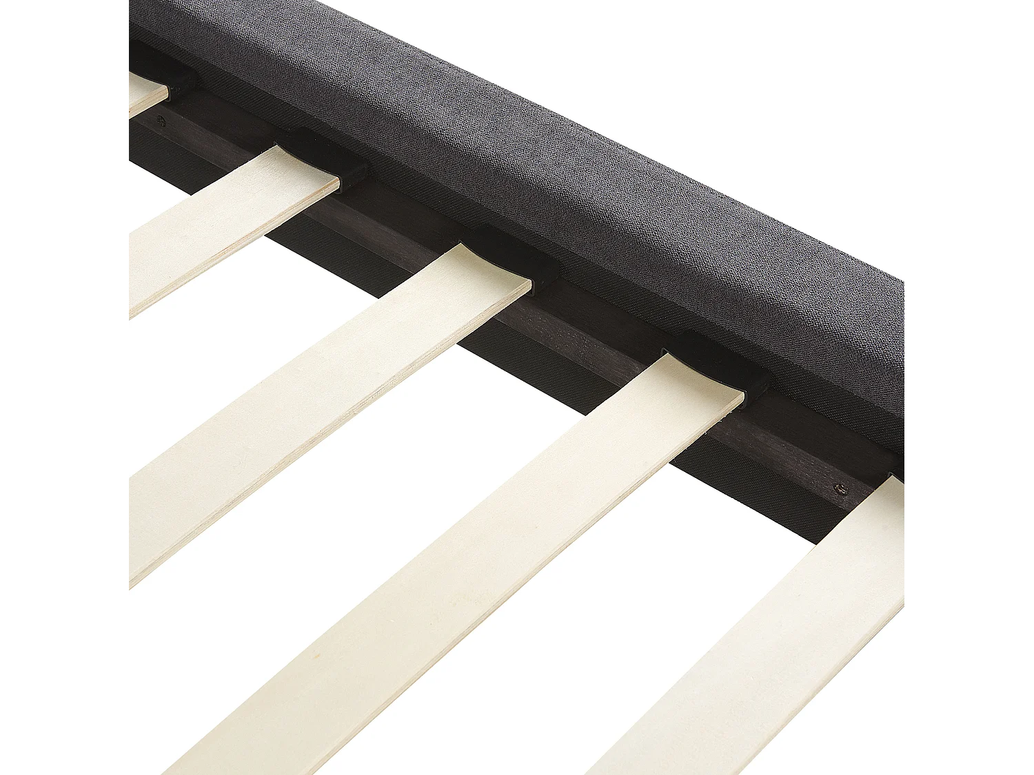 Cama Veludo MELLE 140 x 200 cm Cinzento escuro