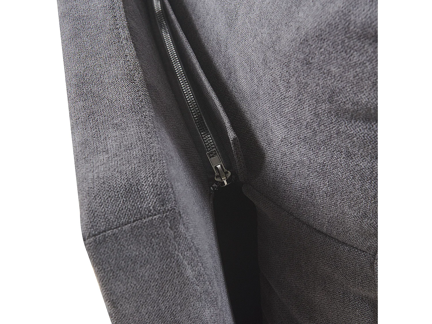 Cama Veludo MELLE 140 x 200 cm Cinzento escuro