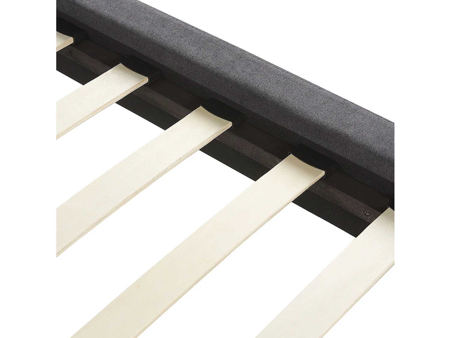 Bed Fluweel MELLE 140 x 200 cm Donkergrijs