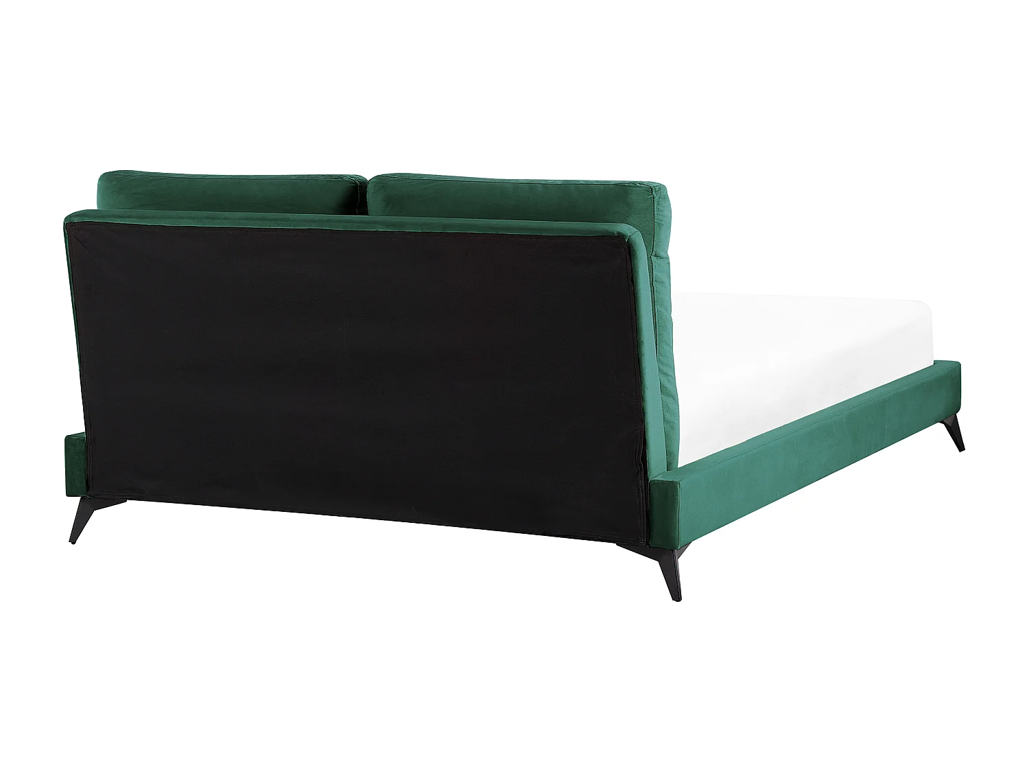 Letto Velluto MELLE 160 x 200 cm Verde smeraldo