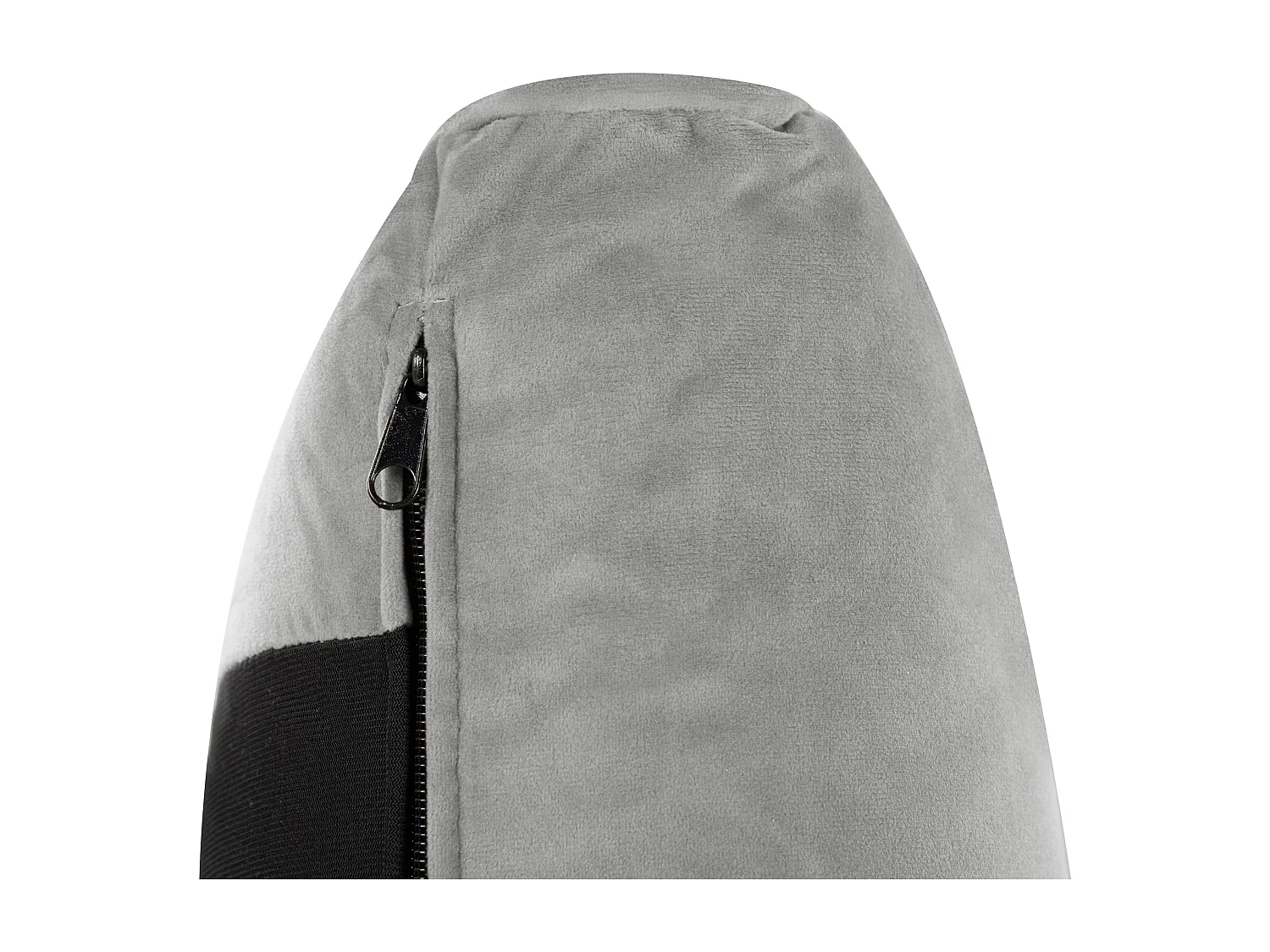 Lit avec sommier Velours MELLE 140 x 200 cm Gris