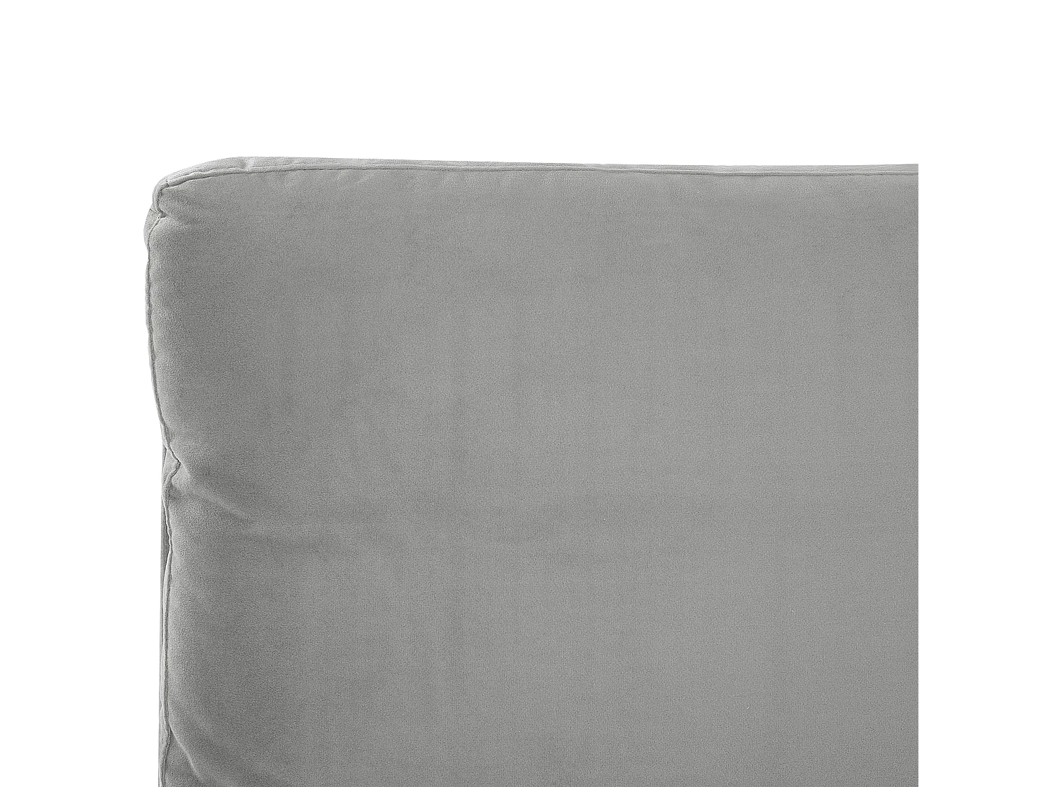 Bed Fluweel MELLE 140 x 200 cm Grijs