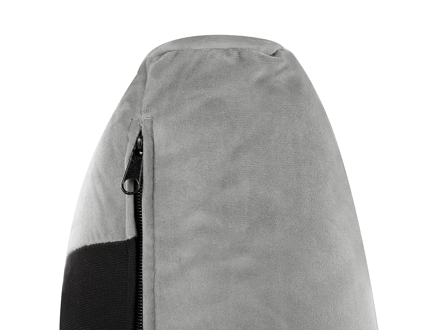 Lit avec sommier Velours MELLE 140 x 200 cm Gris