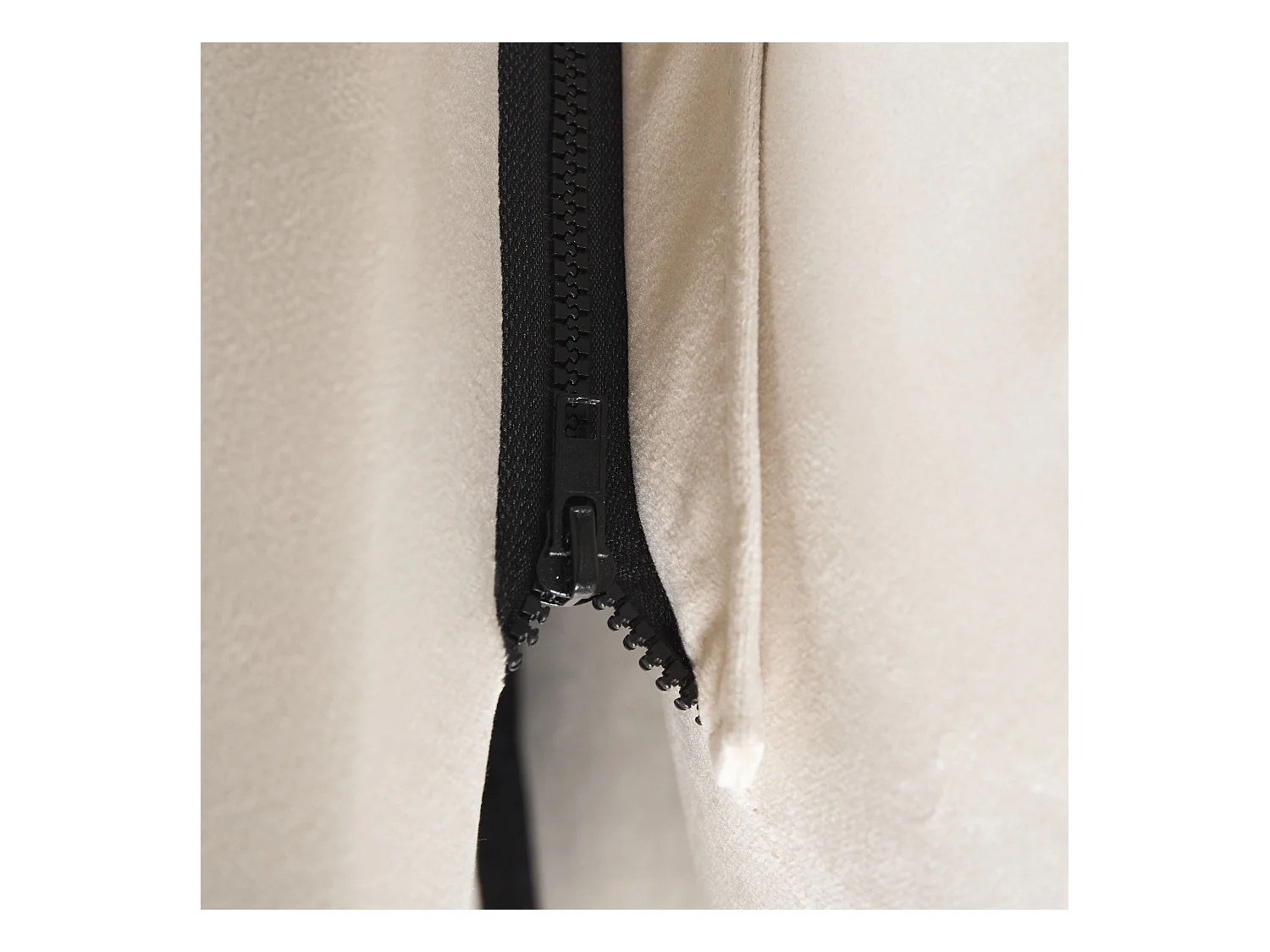 Cama con almacenaje Terciopelo BATILLY 180 x 200 cm Beige claro