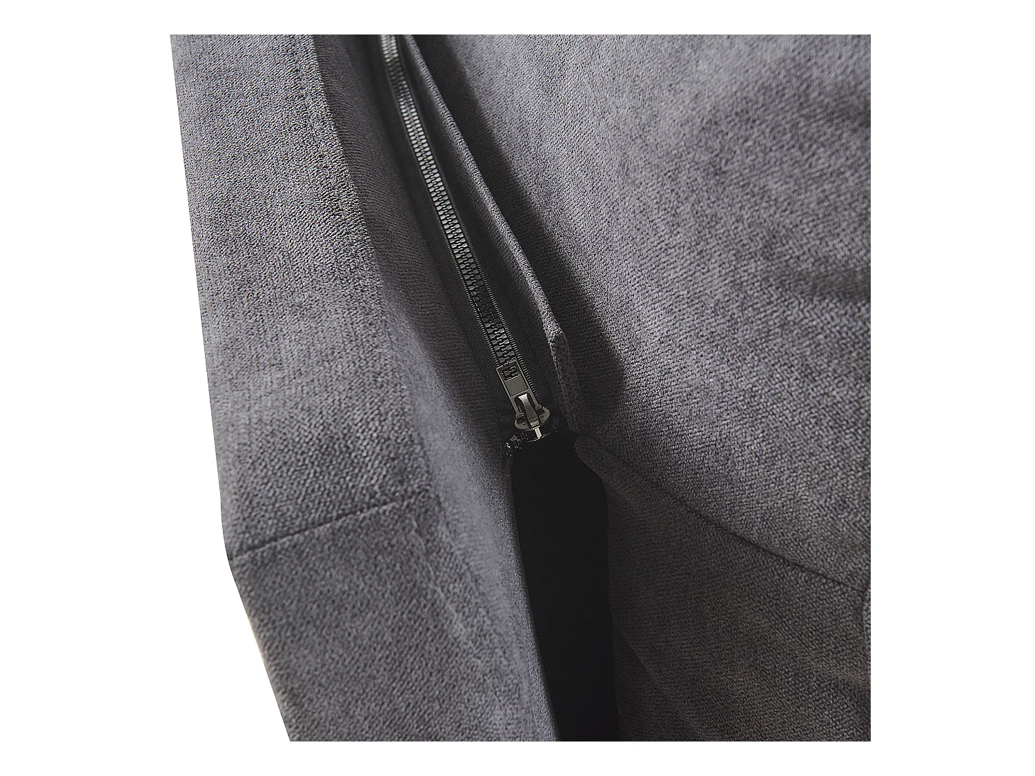 Lit avec sommier Velours MELLE 160 x 200 cm Gris foncé