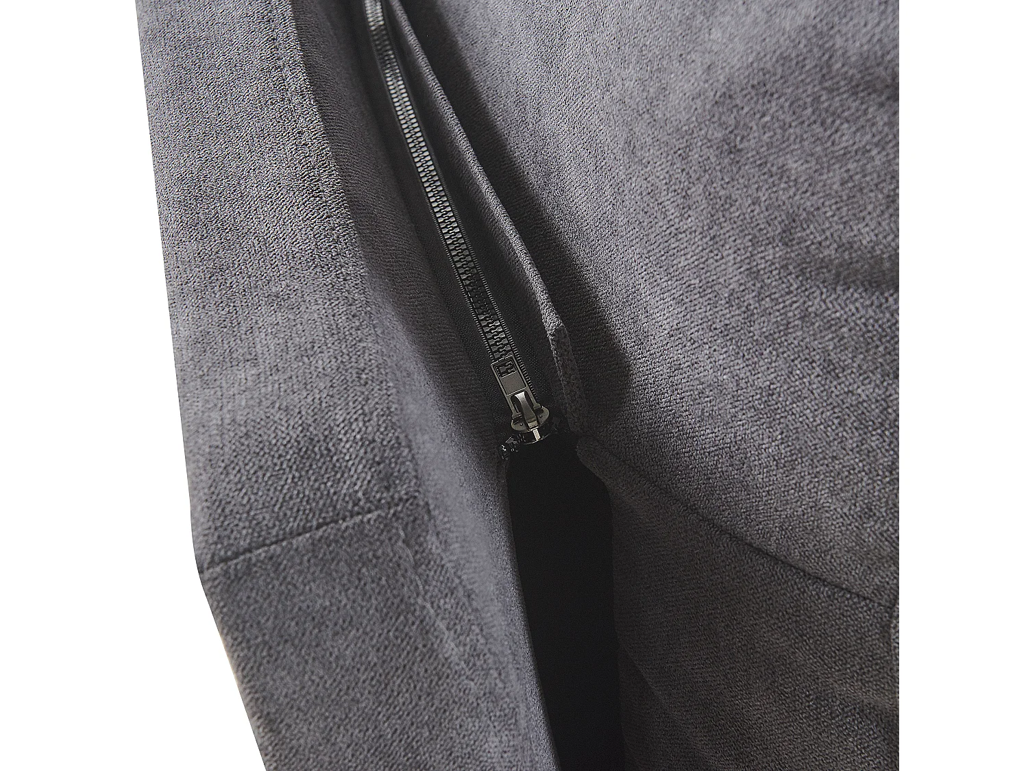 Bed Fluweel MELLE 160 x 200 cm Donkergrijs