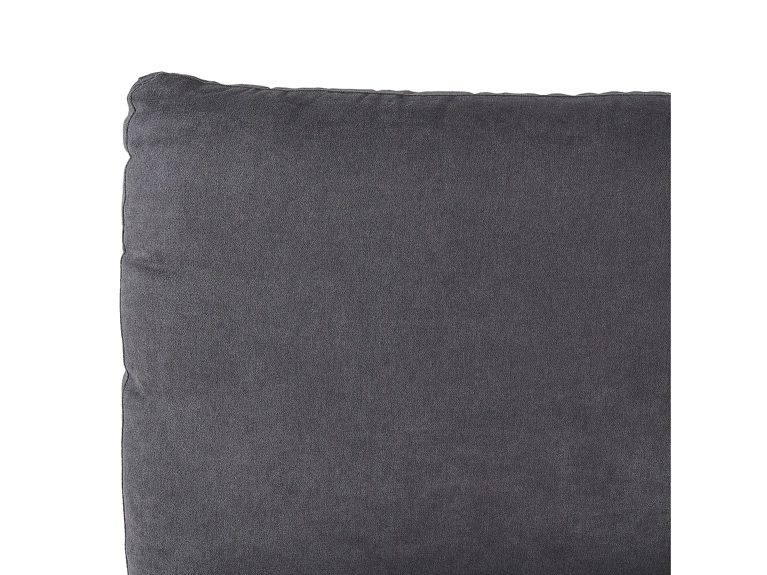 Lit avec sommier Velours MELLE 160 x 200 cm Gris foncé