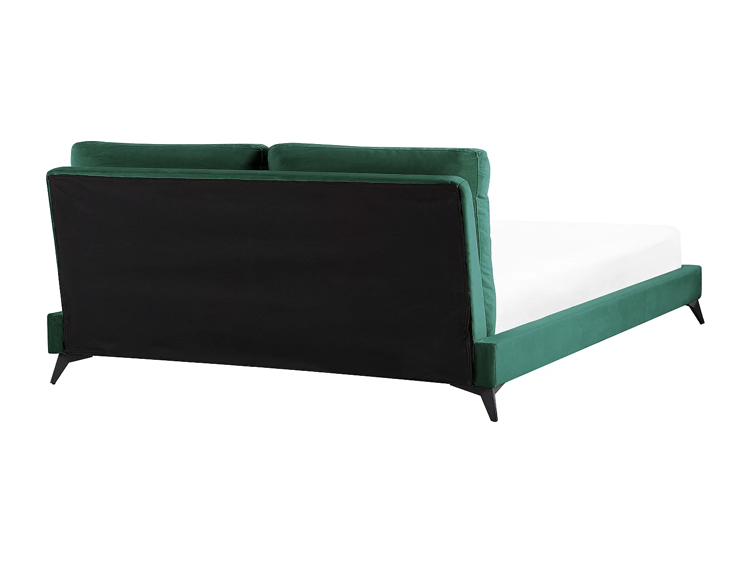 Lit avec sommier Velours MELLE 180 x 200 cm Vert émeraude