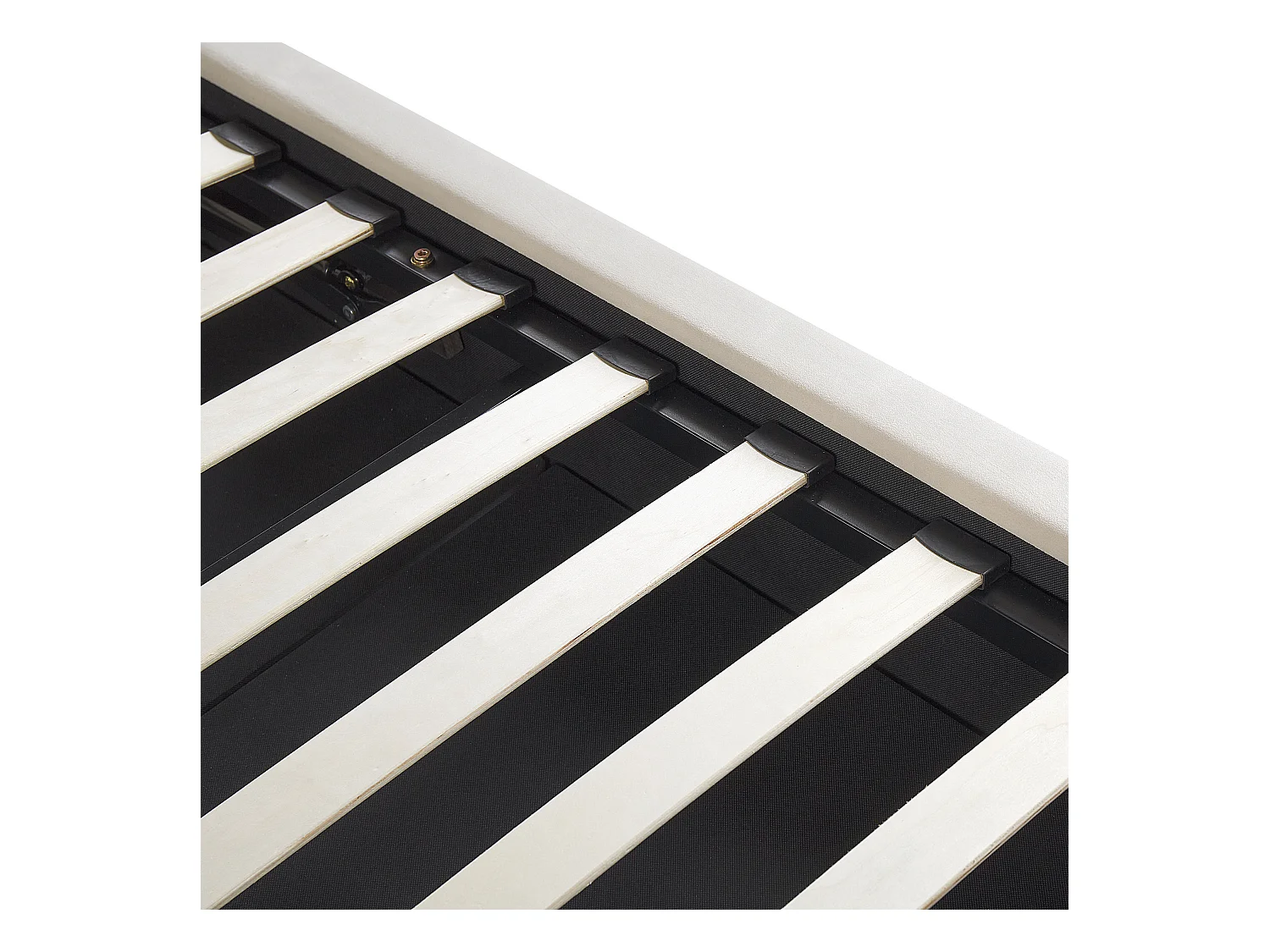 Bed met opbergruimte Fluweel BATILLY 140 x 200 cm Lichtbeige