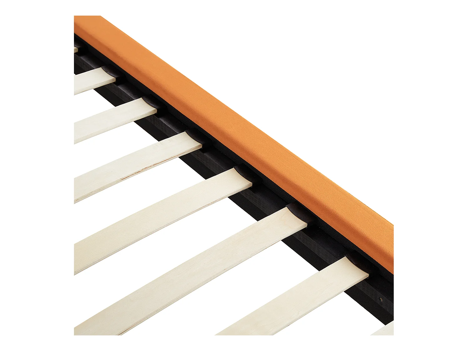 Lit avec sommier Velours MELLE 180 x 200 cm Orange