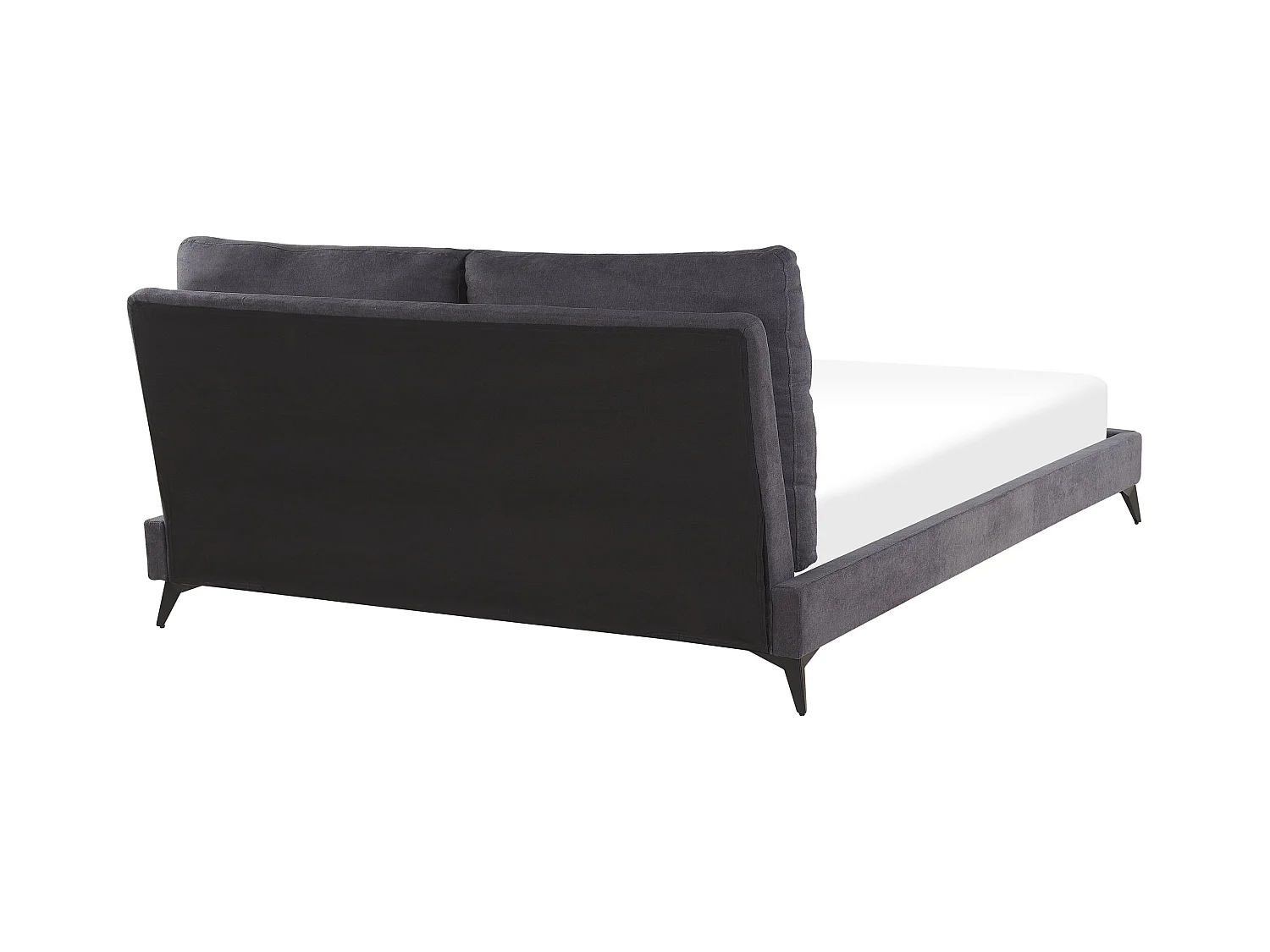 Elegantes Polsterbett in Dunkelgrau Chenille Stoff mit Lattenrost 180 x 200 cm Melle