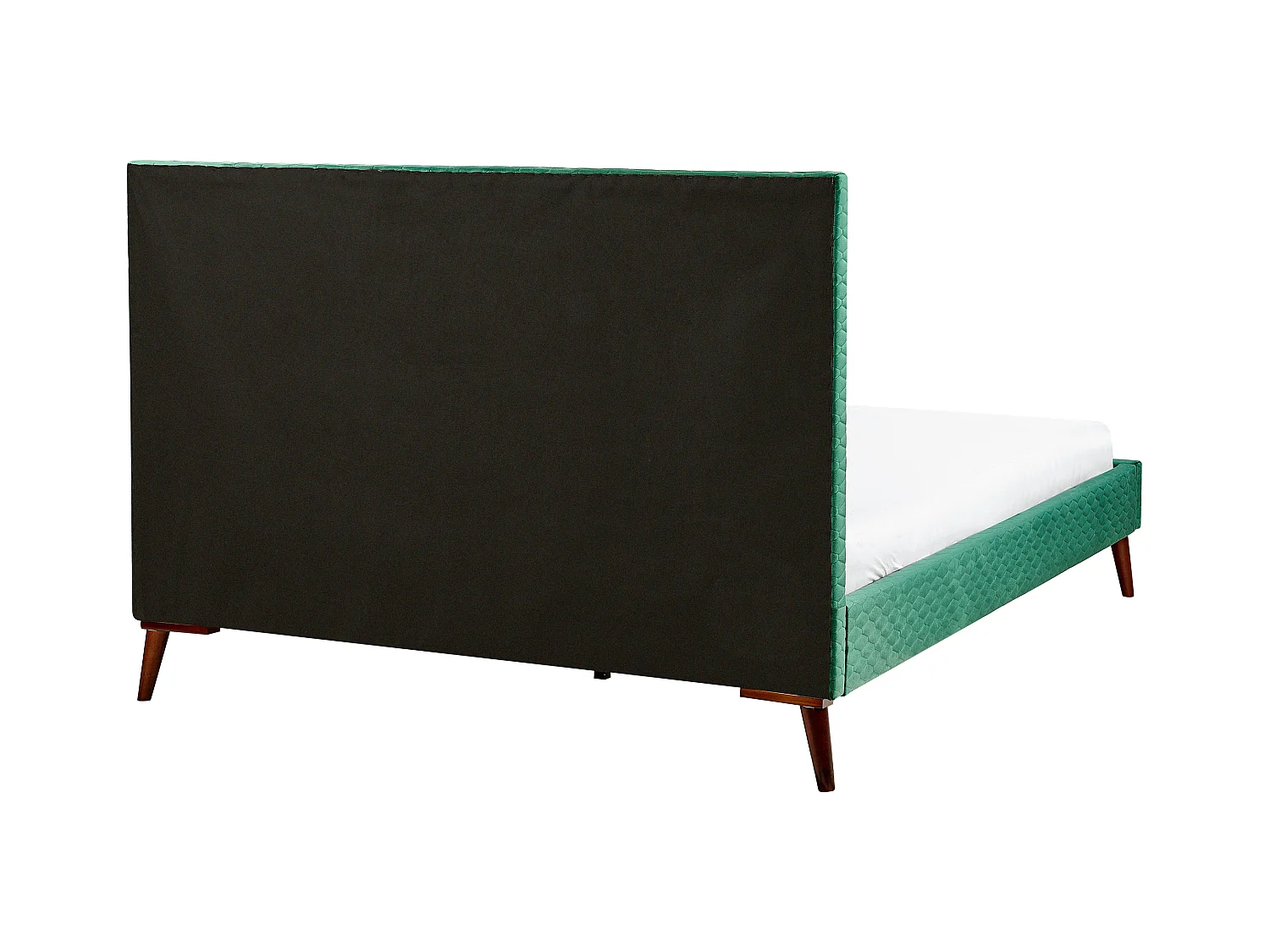 Cama Veludo BAYONNE 160 x 200 cm Verde escuro