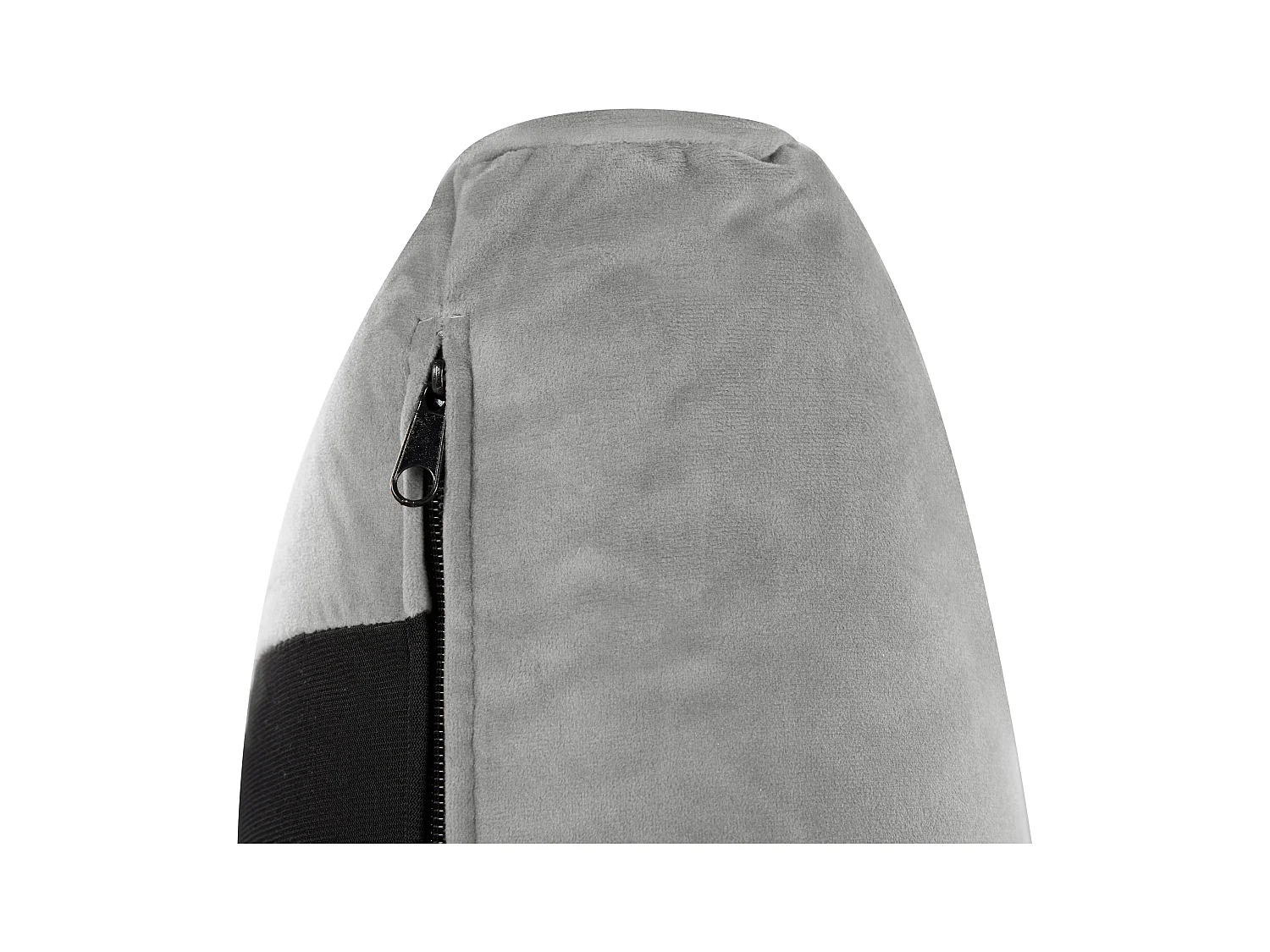 Elegantes Polsterbett in Grau Samtstoff mit Lattenrost 180 x 200 cm Melle