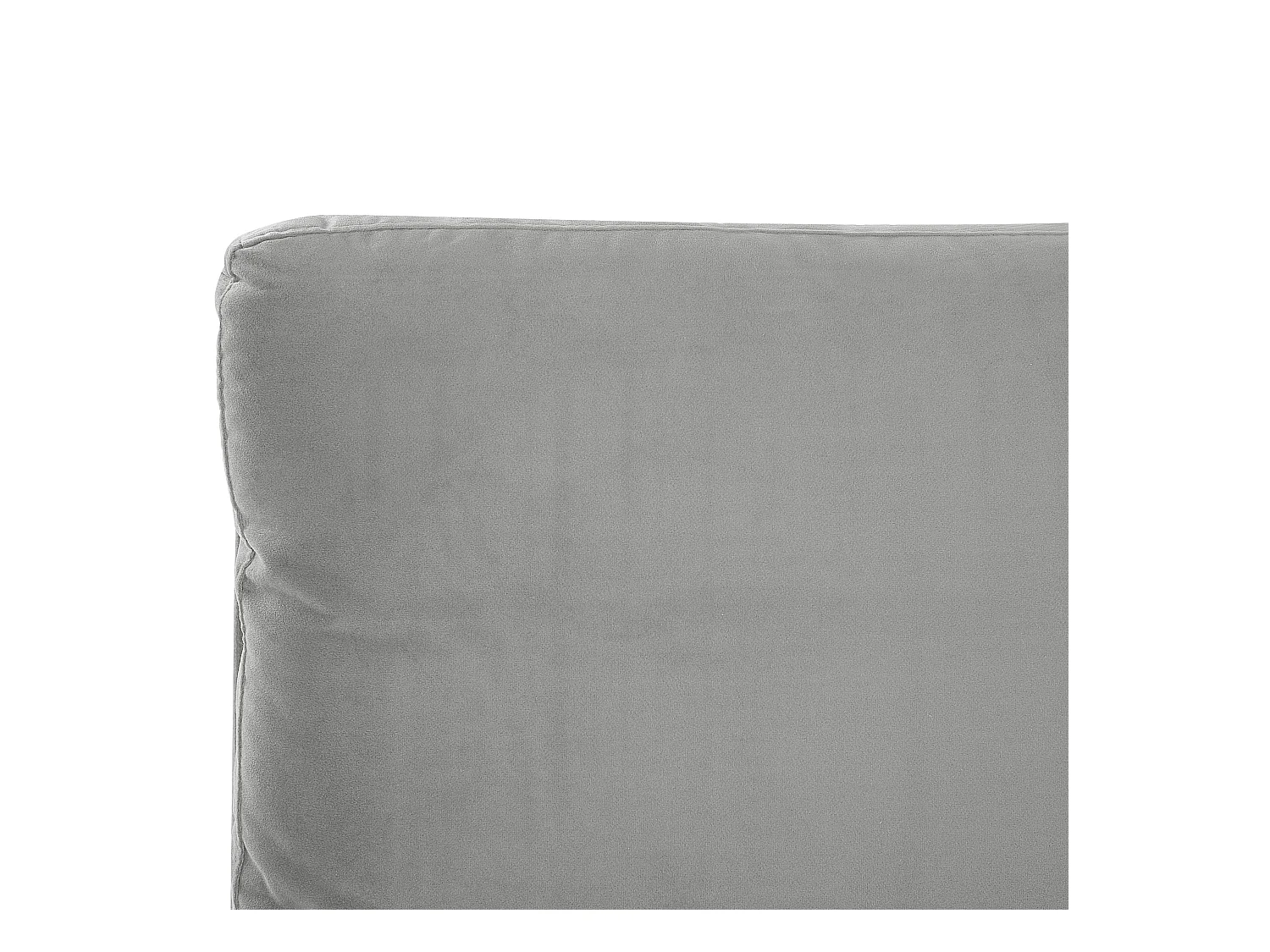Lit avec sommier Velours MELLE 180 x 200 cm Gris