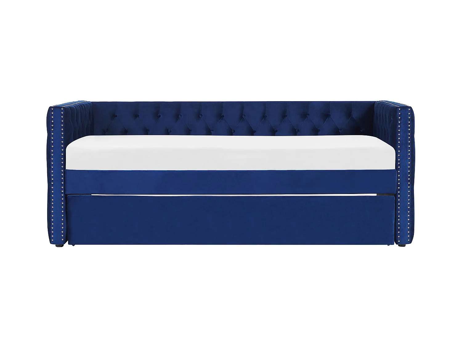 Cama nido Terciopelo GASSIN 90 x 200 cm Azul marino