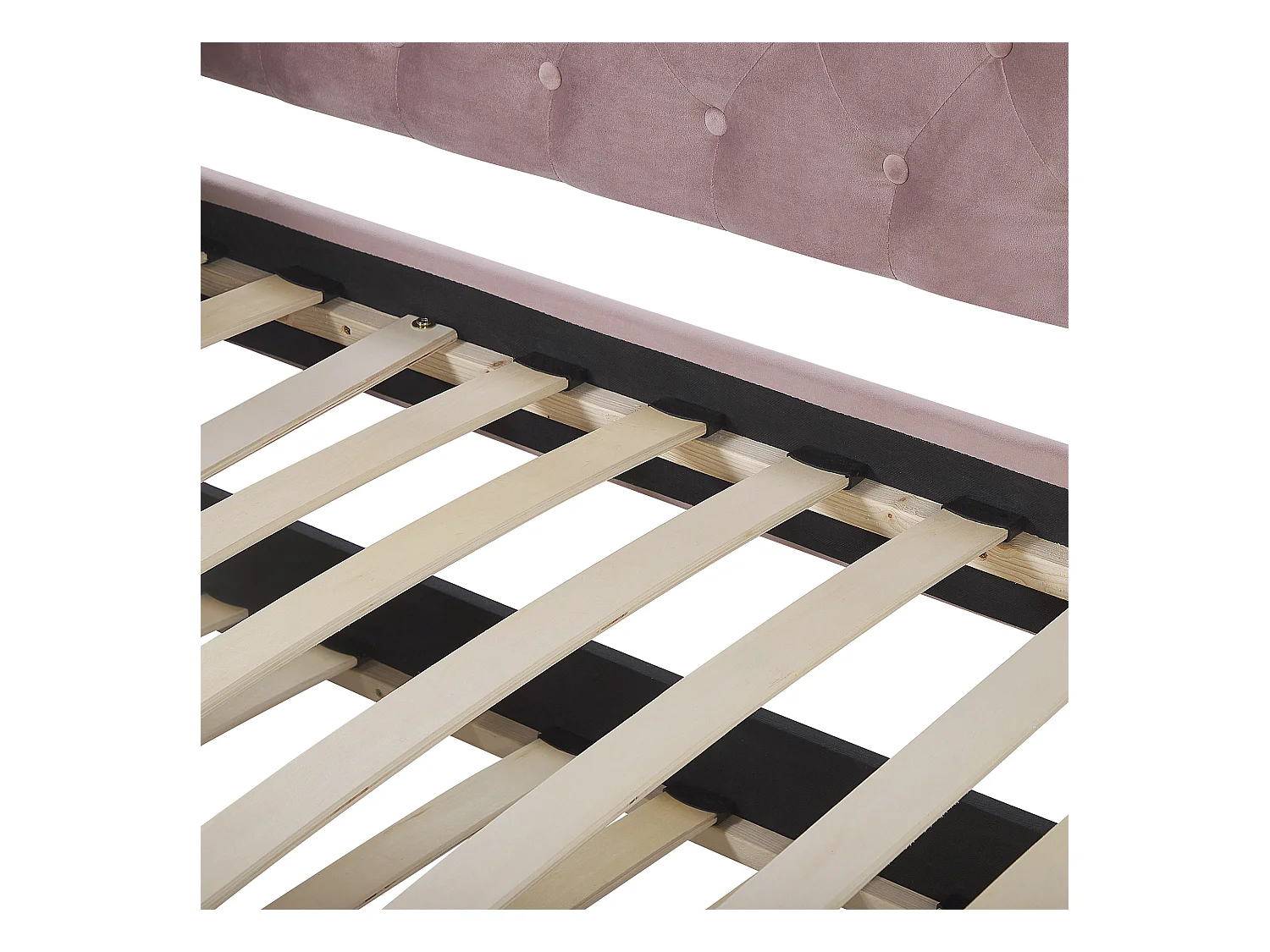 Łóżko wysuwane Welur GASSIN 90 x 200 cm Różowy