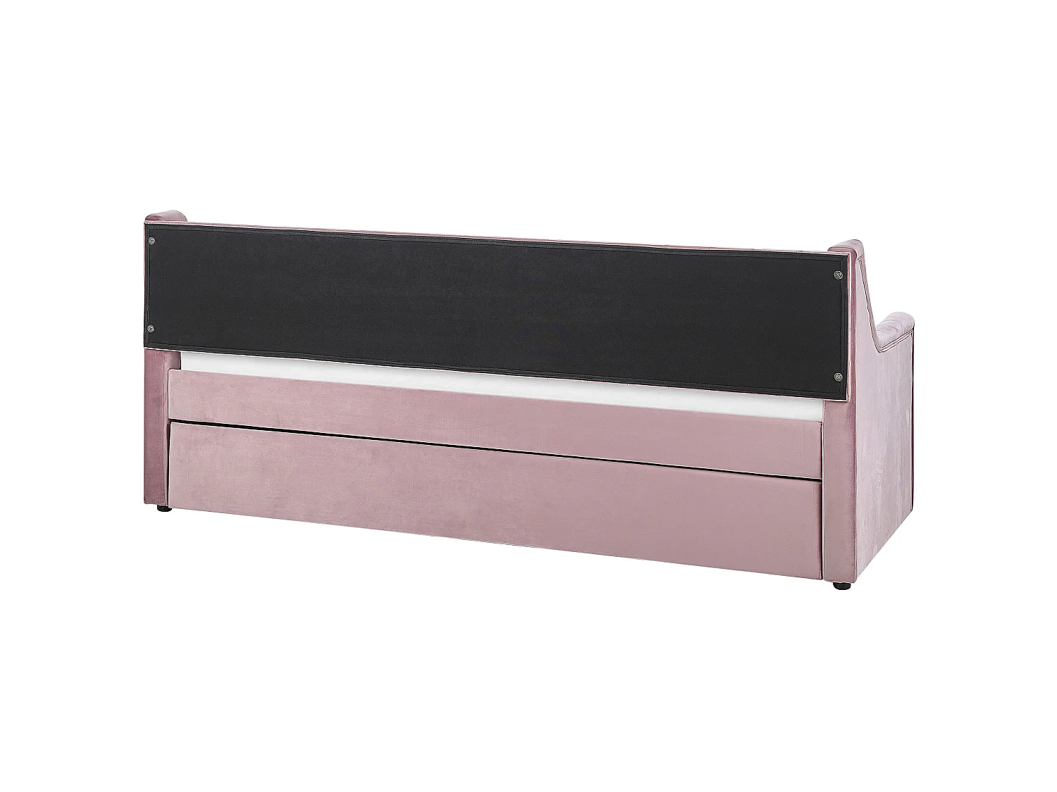 Ausziehbett Samtstoff MONTARGIS 90 x 200 cm Rosa