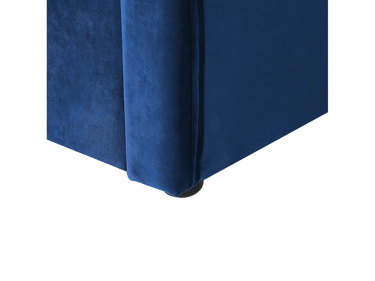 Onderschuifbed Fluweel MONTARGIS 90 x 200 cm Marineblauw