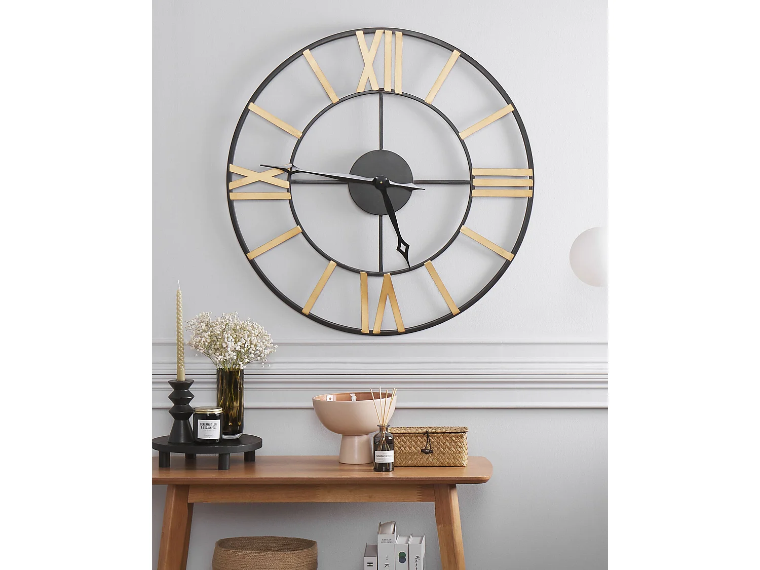 Wandklok VALSOT 80 cm Metaal Goud