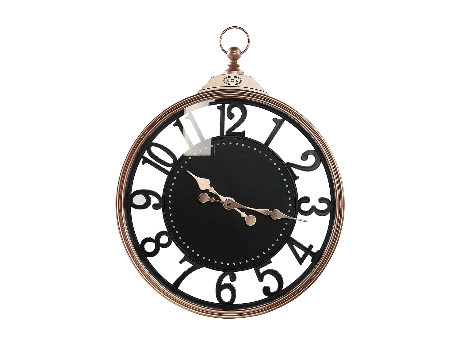 Wandklok ALLOZA 44 cm Zwart