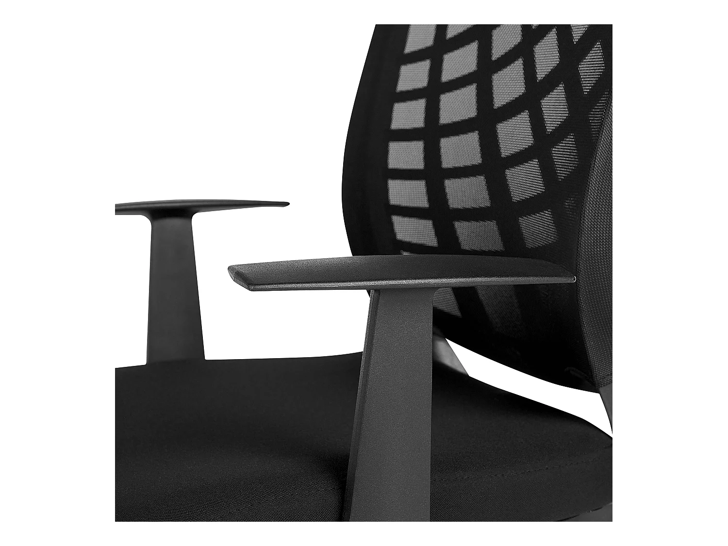 Bürostuhl aus Stoff schwarz drehbar höhenverstellbar modern Bonny II