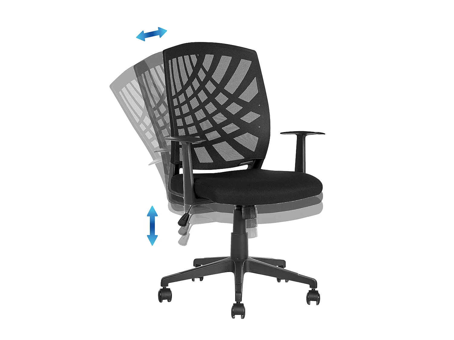 Bürostuhl drehbar BONNY Schwarz