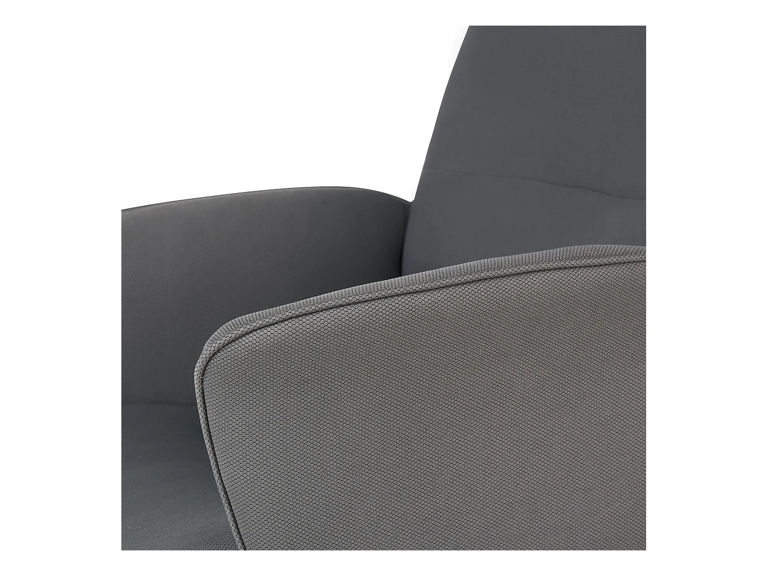 Bürostuhl Stoff grau höhenverstellbar mit Armlehnen bremsbaren Rollen Ravishing