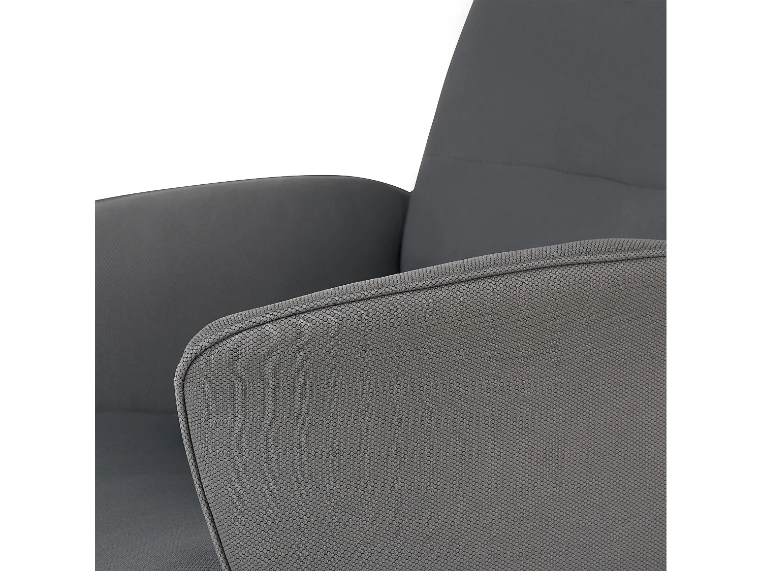 Bürostuhl Stoff grau höhenverstellbar mit Armlehnen bremsbaren Rollen Ravishing